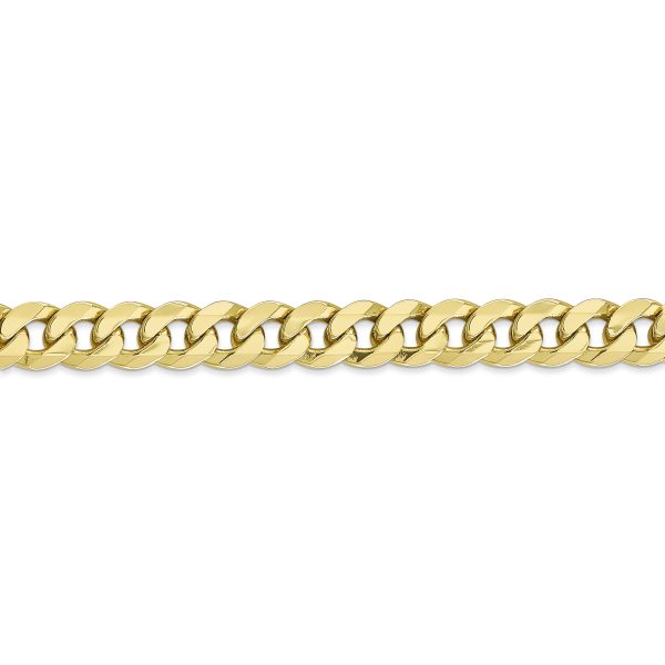 10k 7.75mm Flat Beveled Curb Chain - Image 2