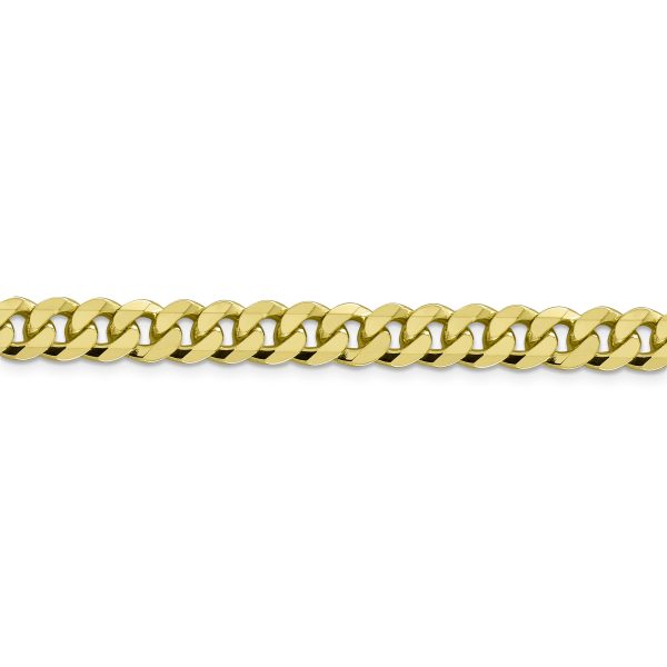 10k 8.25mm Flat Beveled Curb Chain - Image 2