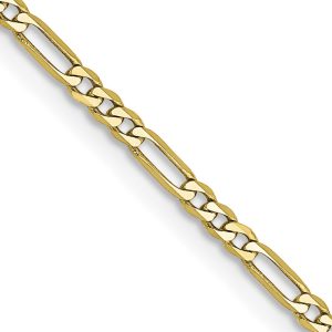 10k 1.75mm Flat Figaro Chain