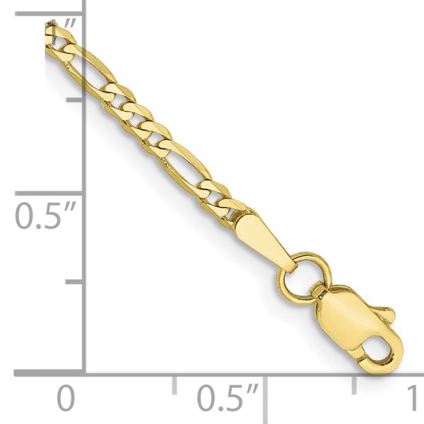 10k 2.2mm Flat Figaro Chain - Image 2