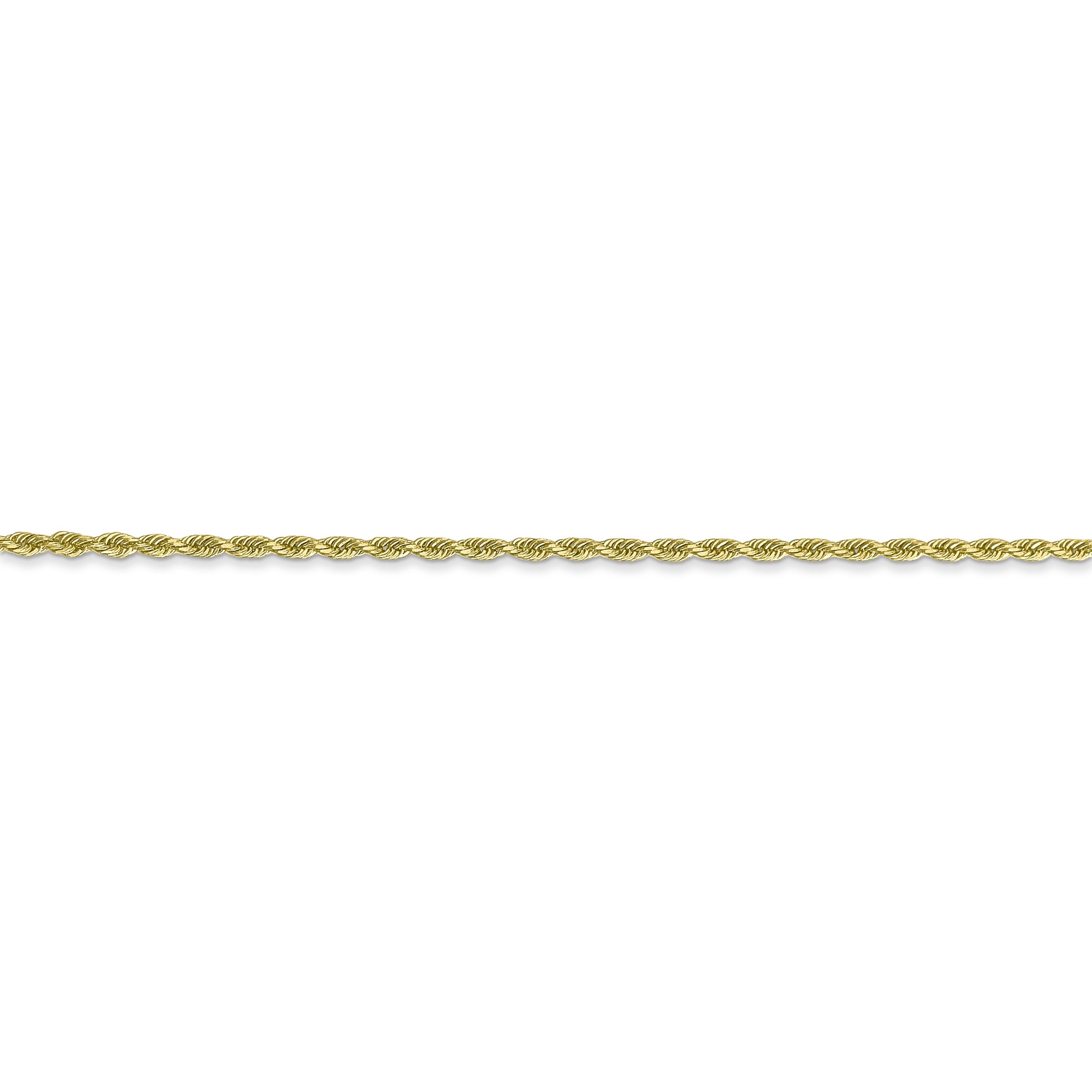 10k 1.5mm Diamond-cut Rope Chain - Image 2