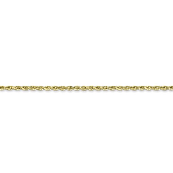 10k 1.75mm Diamond-cut Rope Chain - Image 2