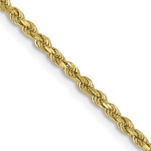 10k 1.75m Diamond-cut Rope Chain