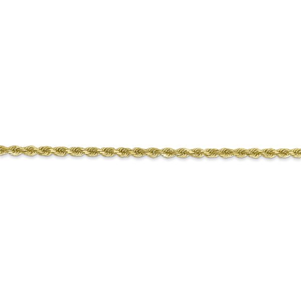 10k 2.25mm Diamond-cut Rope Chain - Image 2