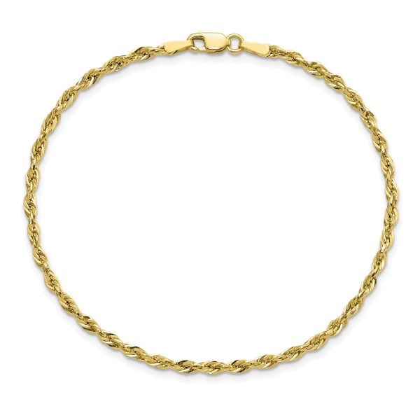 10k 2.25mm Diamond-cut Rope Chain - Image 3