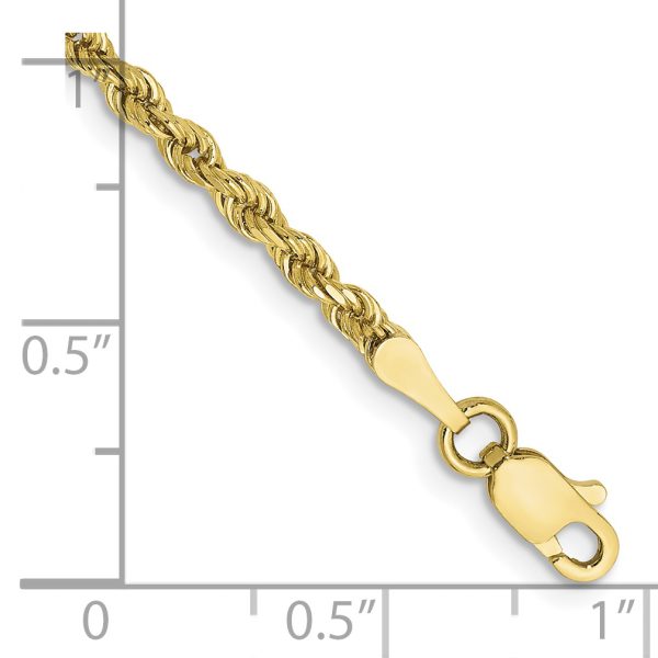 10k 2.25mm Diamond-cut Rope Chain - Image 2
