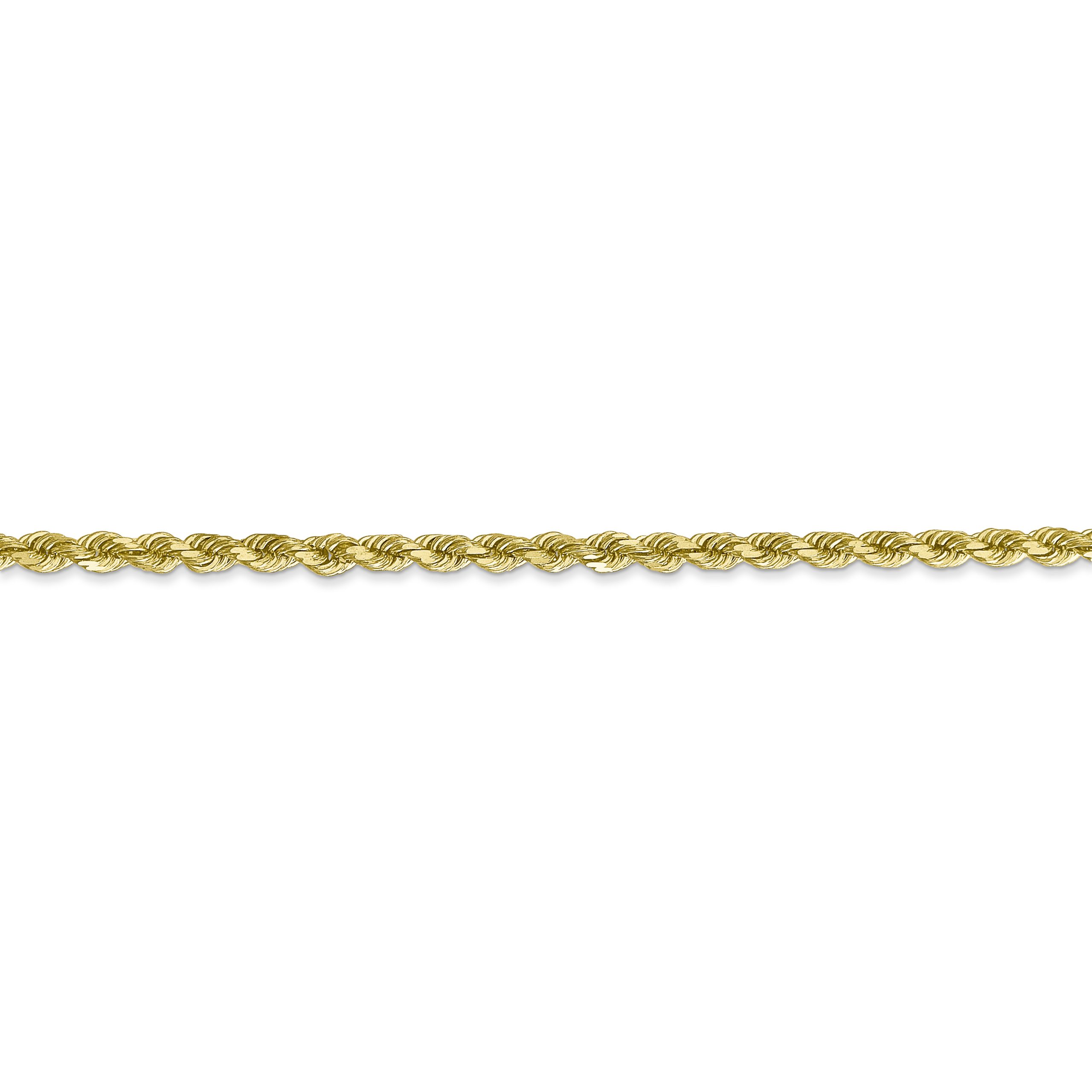 10k 2.75mm Diamond-cut Rope Chain - Image 2