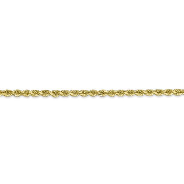 10k 2.75mm Diamond-cut Rope Chain - Image 2