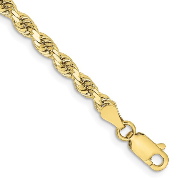 10k 3.25mm Diamond-cut Rope Chain