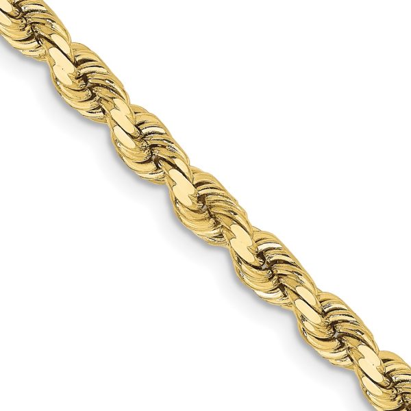 10k 3.75mm Diamond-cut Rope Chain