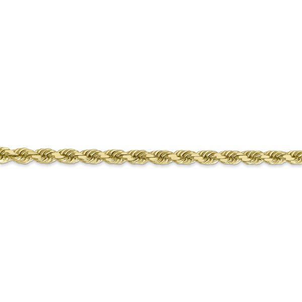 10k 4mm Diamond-cut Rope Chain - Image 2