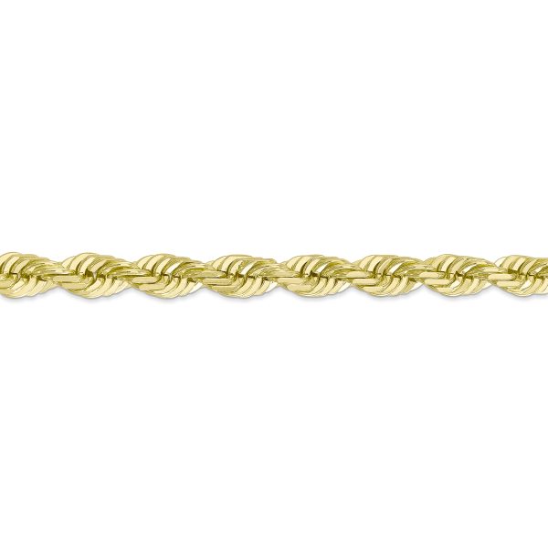 10k 7mm Diamond-cut Rope Chain - Image 2