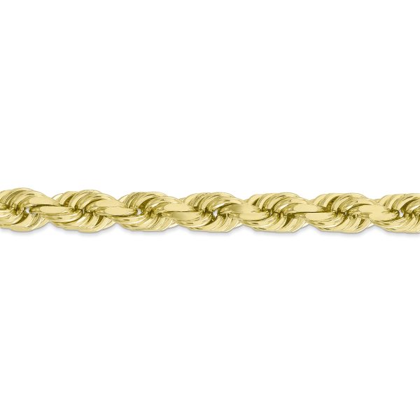 10k 8mm Diamond-cut Rope Chain - Image 2