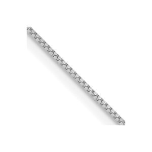 10K White Gold .7mm Box Chain