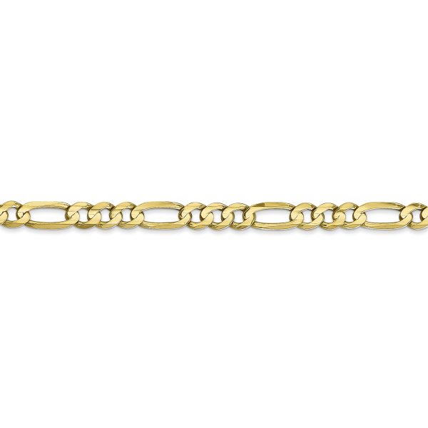 10k 4.5mm Concave Open Figaro Chain - Image 2