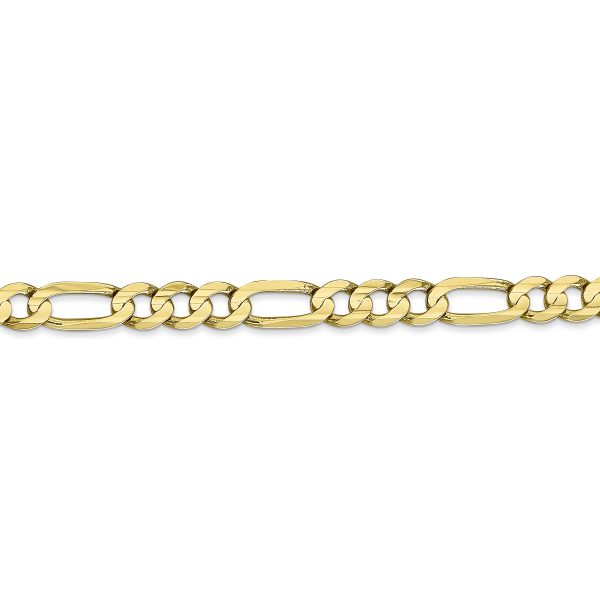 10k 5.5mm Concave Open Figaro Chain - Image 2