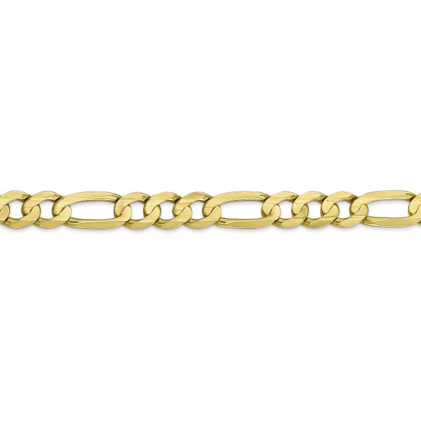 10k 7.5mm Concave Open Figaro Chain - Image 2