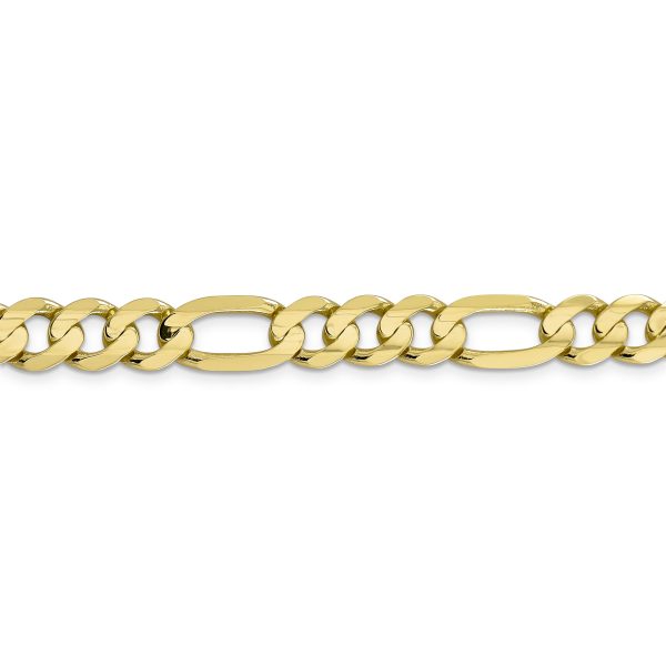 10k 8.75mm Concave Open Figaro Chain - Image 2