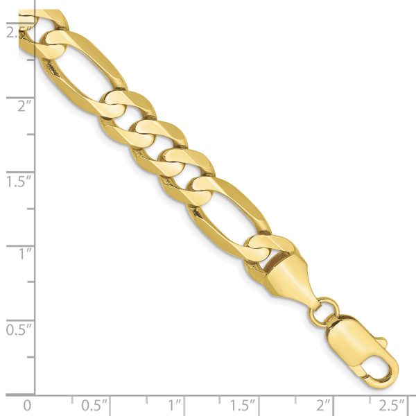 10k 8.75mm Concave Open Figaro Chain - Image 2