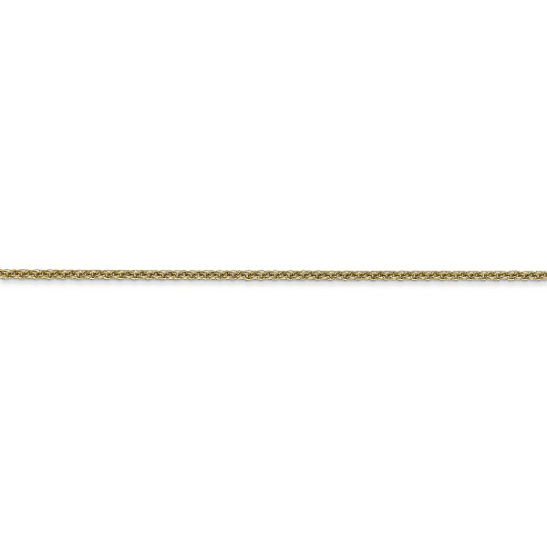 10k 1.4mm Round Open Link Cable Chain - Image 2
