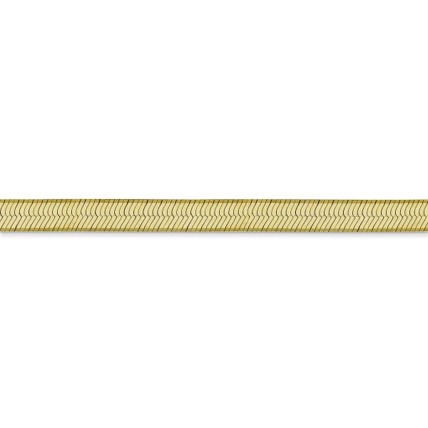 10k 5mm Silky Herringbone Chain - Image 2