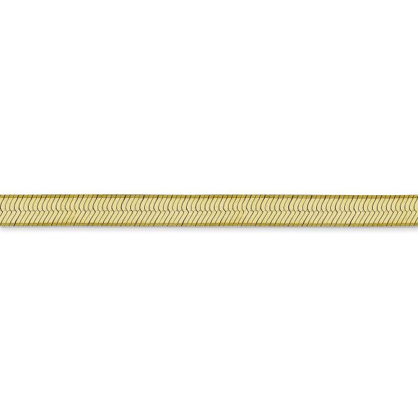 10k 5mm Silky Herringbone Chain - Image 2