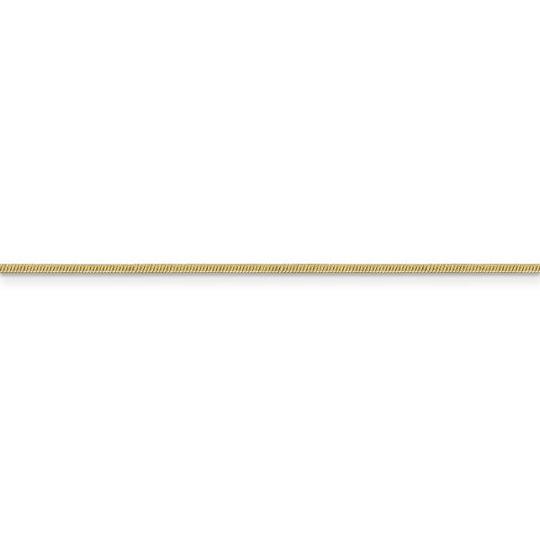 10k 1.1mm Round Snake Chain - Image 2