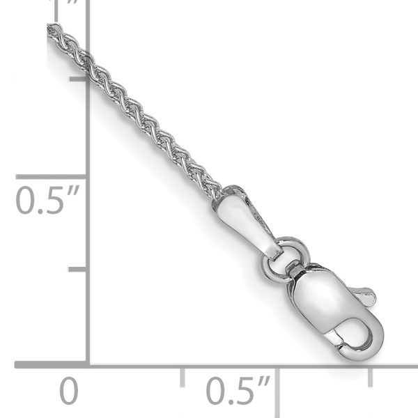 10k WG 1.25mm Spiga Chain Anklet - Image 2