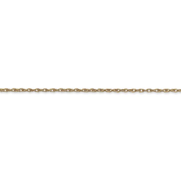 14K 1.15mm Carded Cable Rope Chain - Image 2