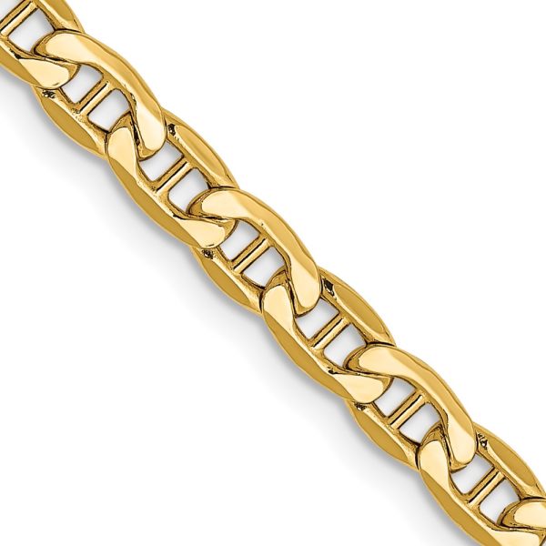 14k 4mm Semi-Solid Anchor Chain