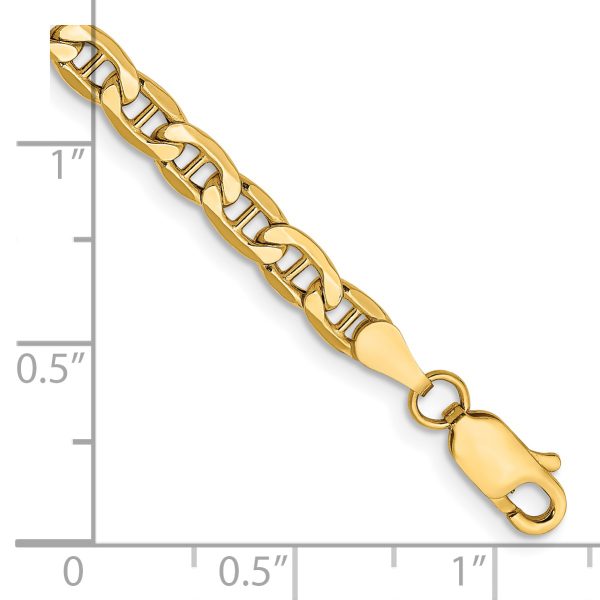 14k 4mm Semi-Solid Anchor Chain - Image 2