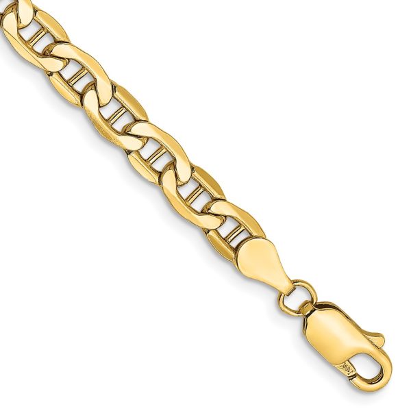 14k 4.75mm Semi-Solid Anchor Chain