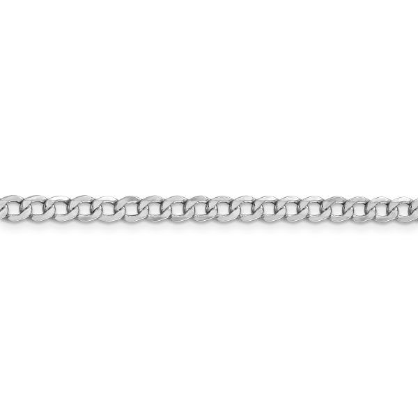 14k WG 4.3mm Semi-Solid Curb Chain - Image 2