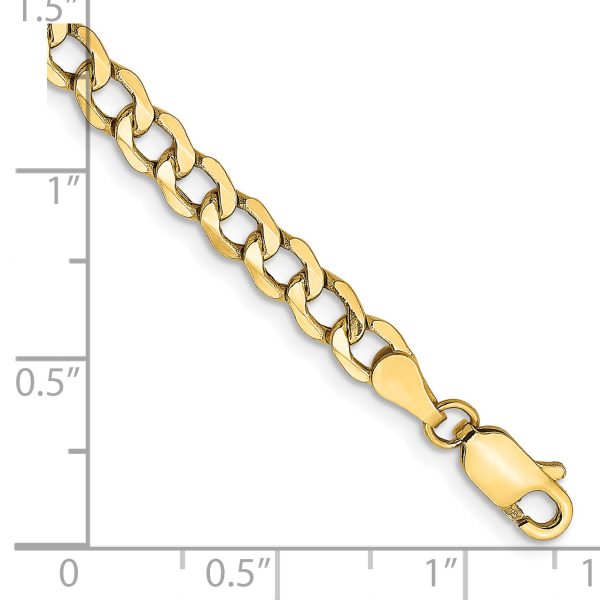 14k 4.3mm Semi-Solid Curb Chain - Image 2