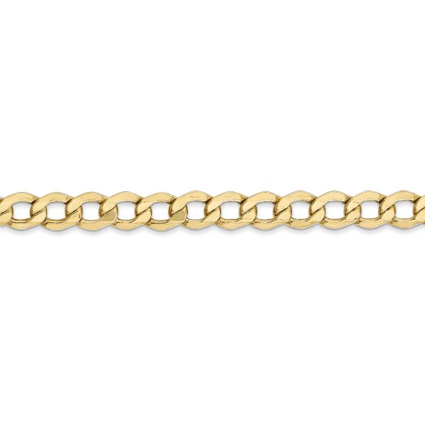 14k 5.25mm Semi-Solid Curb Chain - Image 2