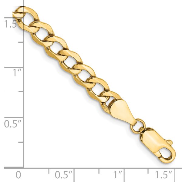 14k 5.25mm Semi-Solid Curb Chain - Image 2