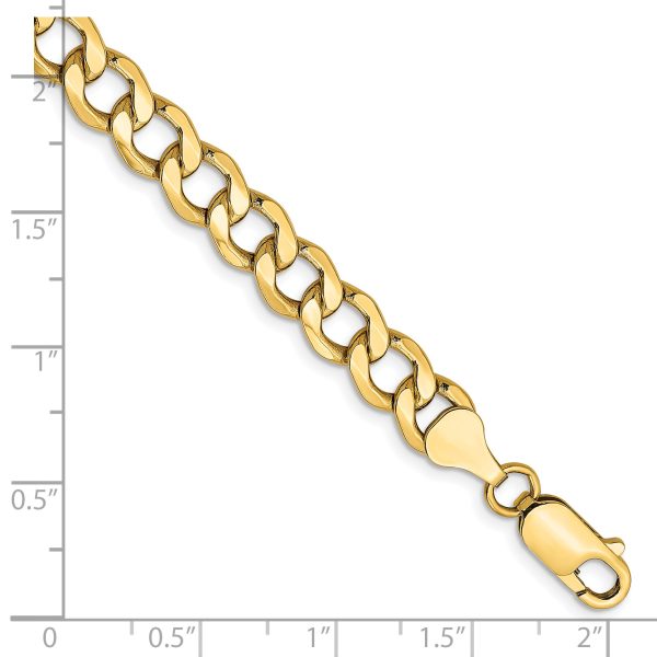 14k 7mm Semi-Solid Curb Chain - Image 2