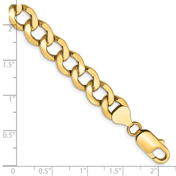 14k 9mm Semi-Solid Curb Chain - Image 2