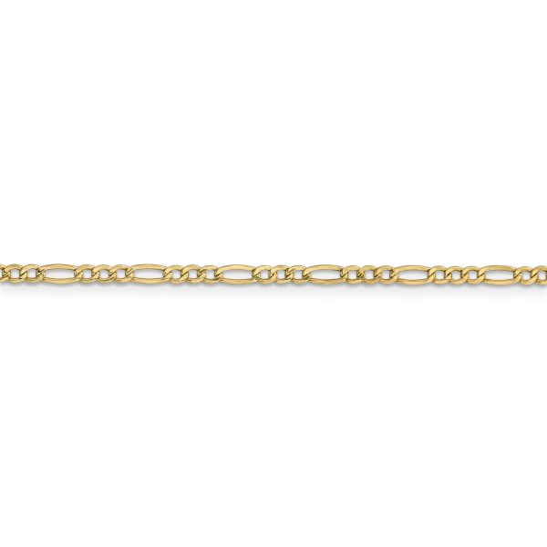 14k 2.5mm Semi-Solid Figaro Chain - Image 2