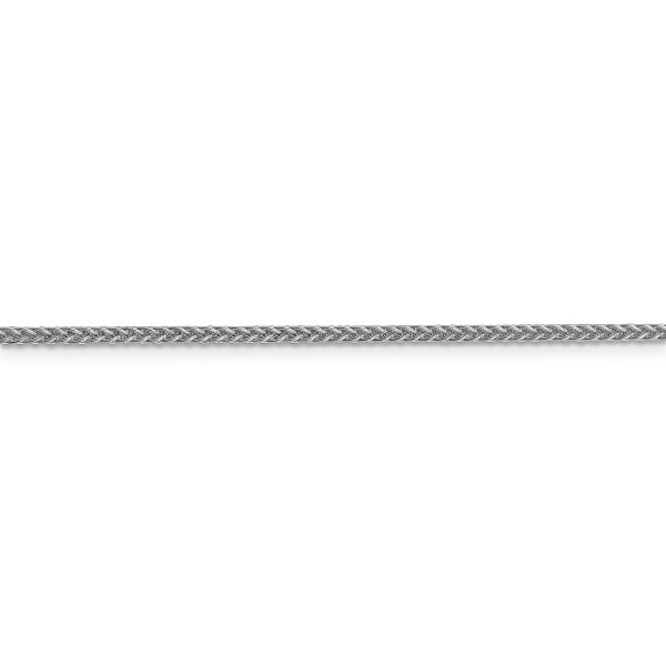 14k WG 2mm Semi-solid 3-Wire Wheat Chain - Image 2