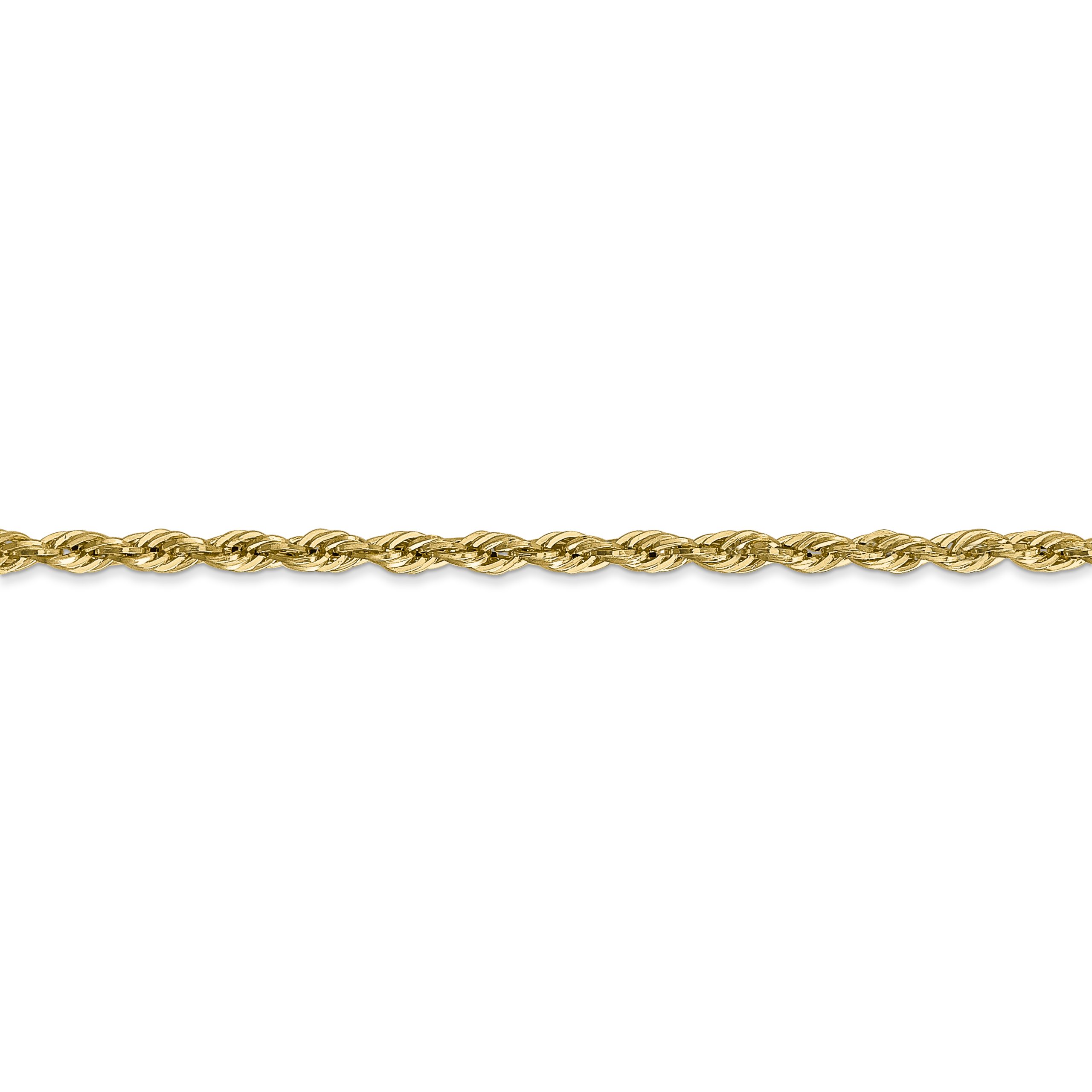 14ky 2.8mm Semi-Solid Rope Chain - Image 2