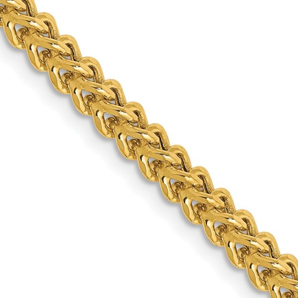 14k 3mm Semi-Solid Franco Chain