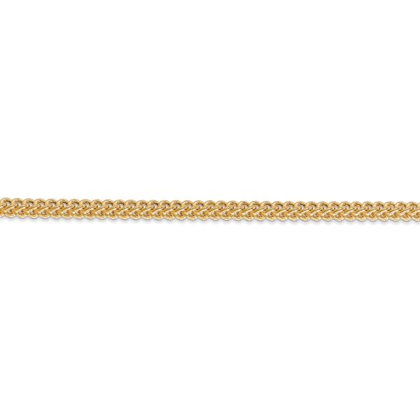 14k 3mm Semi-Solid Franco Chain - Image 2