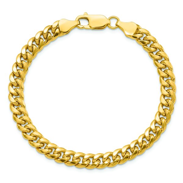 14k 6mm Semi-Solid Miami Cuban Chain - Image 3