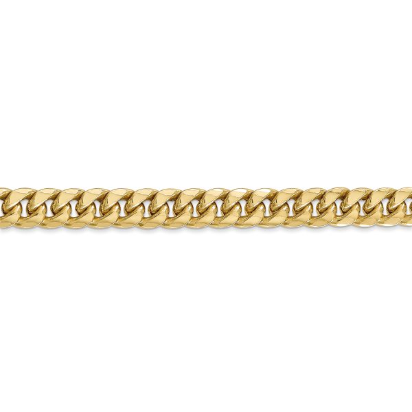 14k 6.75mm Semi-Solid Miami Cuban Chain - Image 2