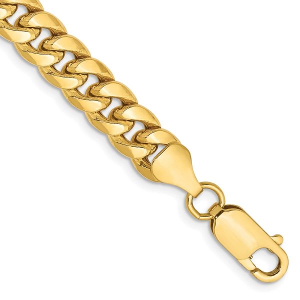 14k 6.75mm Semi-Solid Miami Cuban Chain