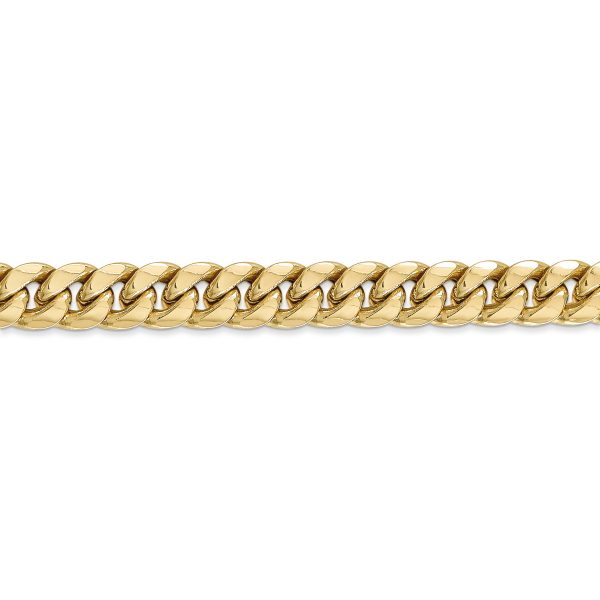 14k 7.3mm Semi-Solid Miami Cuban Chain - Image 2