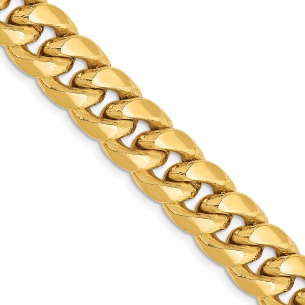 14k 9.3mm Semi-Solid Miami Cuban Chain