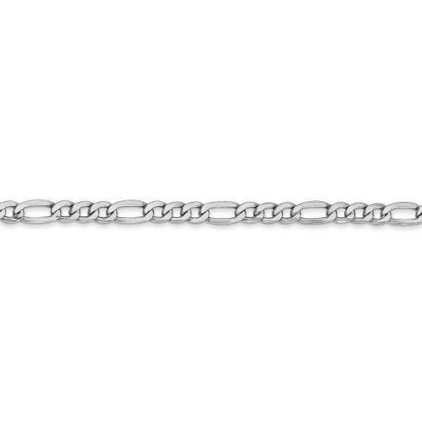 14k WG 3.5mm Semi-Solid Figaro Chain - Image 2