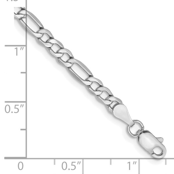 14k WG 3.5mm Semi-Solid Figaro Chain - Image 2